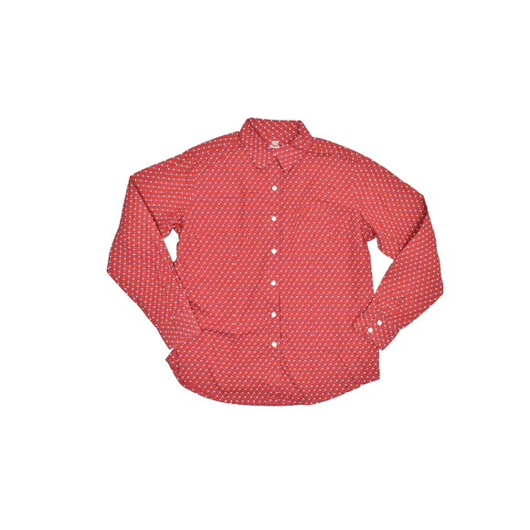 Wrangler George Strait For Her Red Star Print Button-Down Shirt Regular Size S - Picture 1 of 8